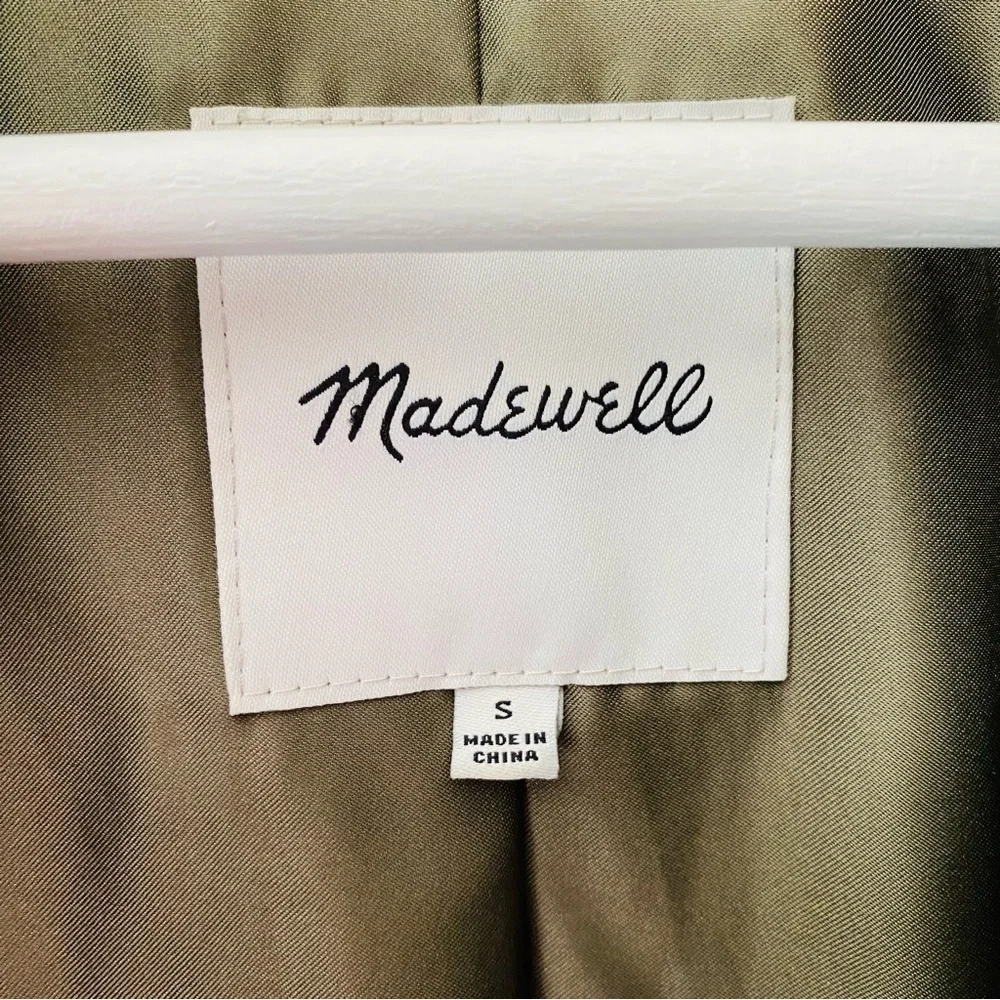 Madewell Hybrid Sherpa Jacket Green Sz Small